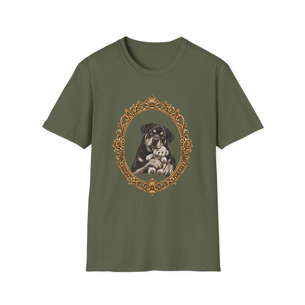 The Gentle Giant – Rottweiler & Teddy Bear - Supersoft Unisex T-shirt
