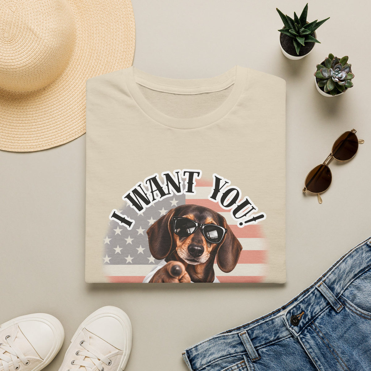 I WANT YOU!...To Pay the Cheese Tax! – Dachshund - Supersoft Unisex T-shirt