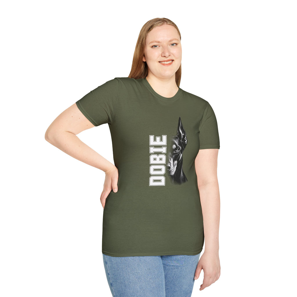 Doberman On Duty - Supersoft Unisex T-shirt