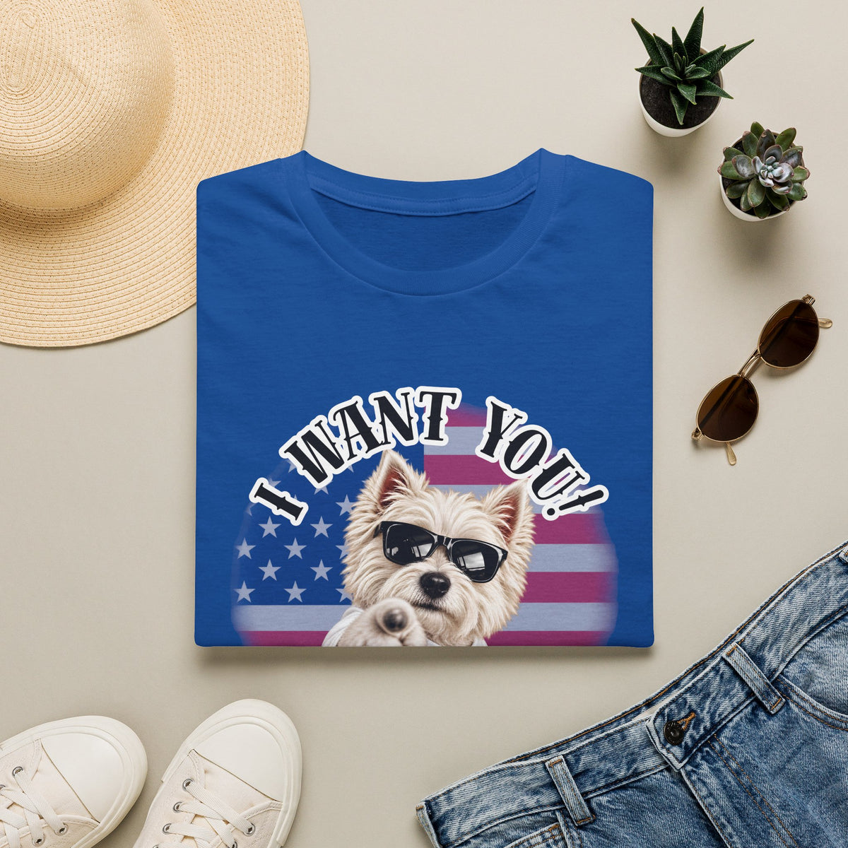 I WANT YOU!...To Throw the Ball! – West Highland Terrier - Supersoft Unisex T-shirt