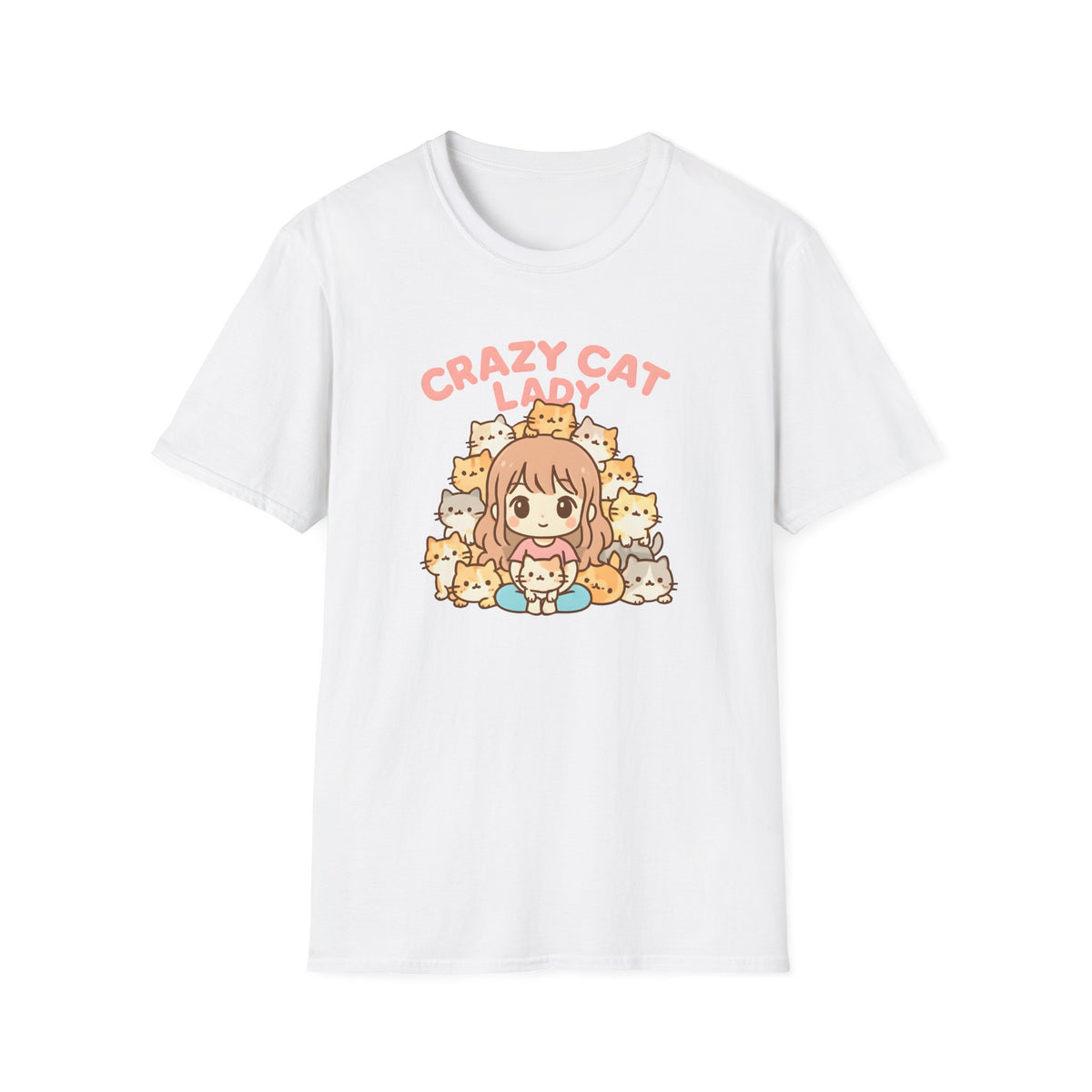 Crazy Cat Lady Cute Kawaii –  Supersoft Unisex T-Shirt