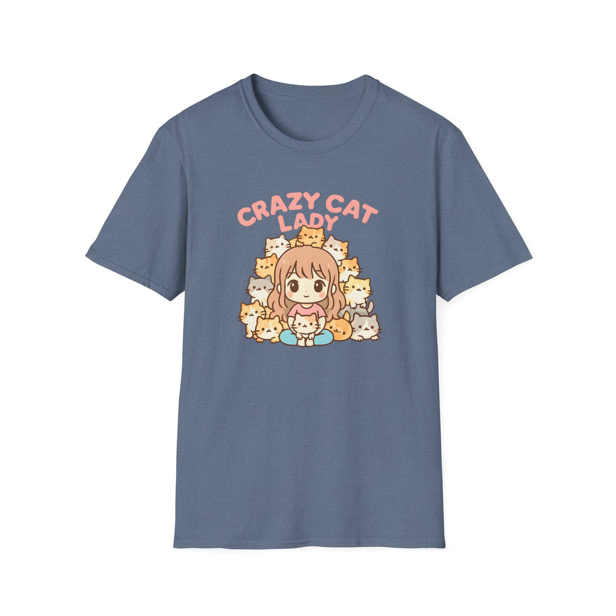 Crazy Cat Lady Cute Kawaii –  Supersoft Unisex T-Shirt