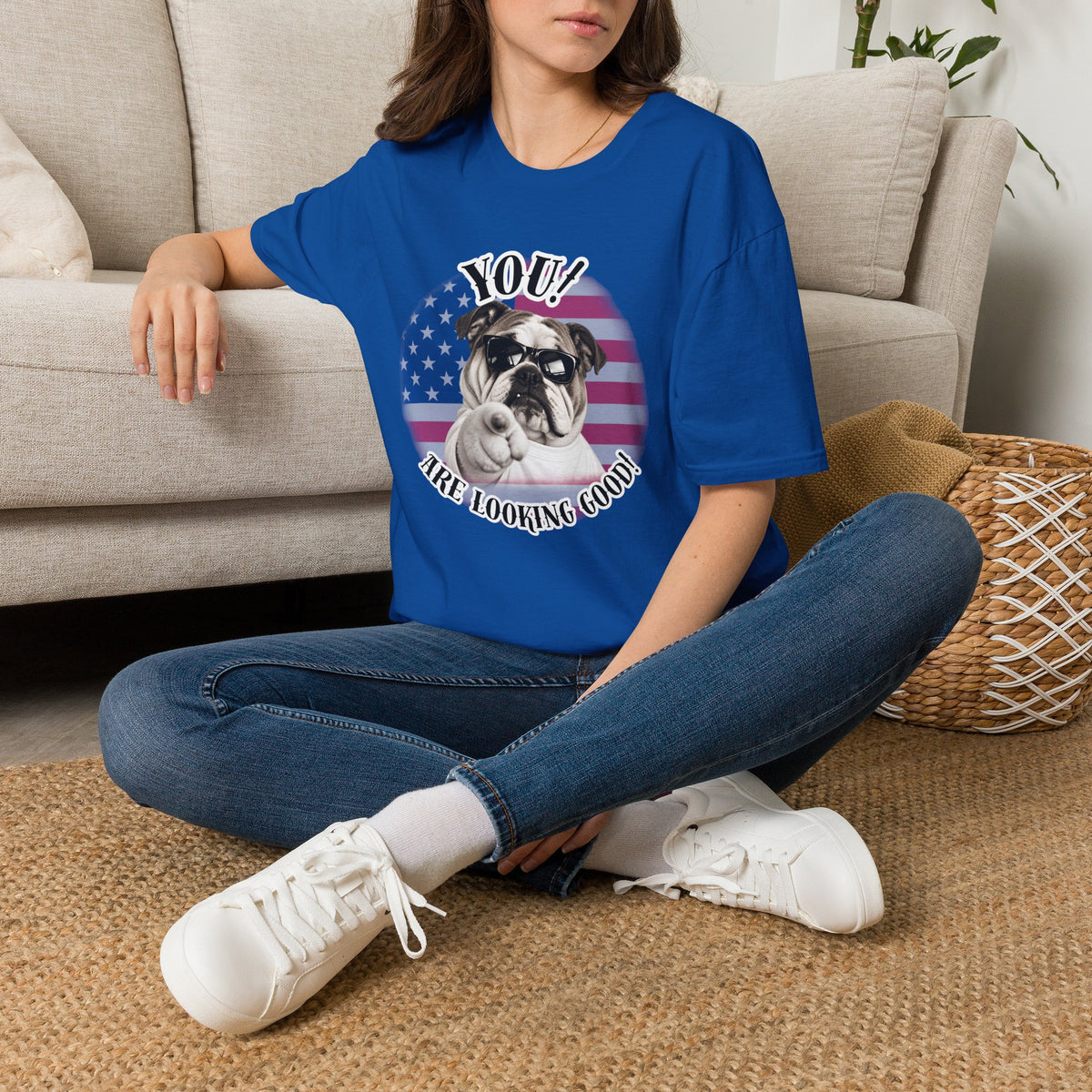 YOU!...Are Looking Good! – British Bulldog - Supersoft Unisex T-shirt
