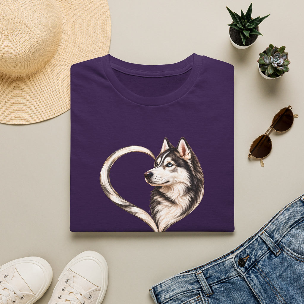 A Heart of Love – Siberian Husky - Supersoft Unisex T-shirt