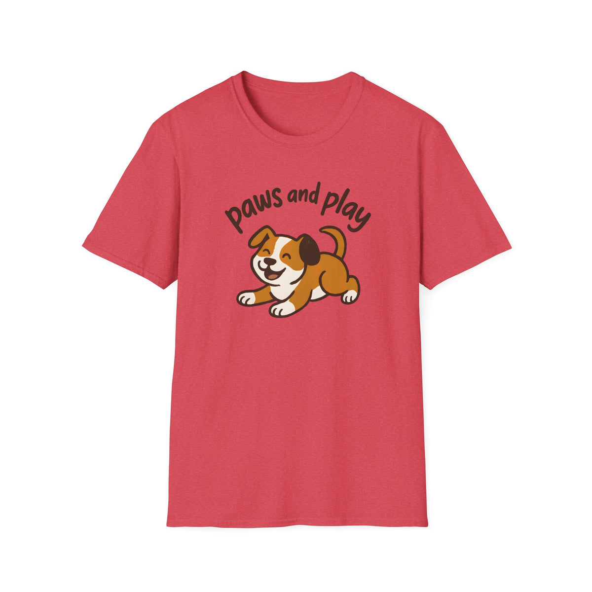 Paws and Play Cute Dog Kawaii –  Supersoft Unisex T-Shirt