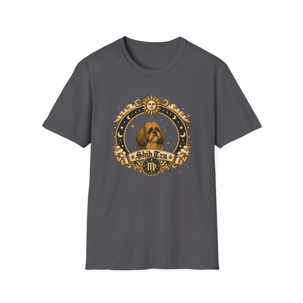 Zodiac Virgo Shih Tzu - Dog Horoscope Star Sign - Supersoft Unisex Funny T-shirt