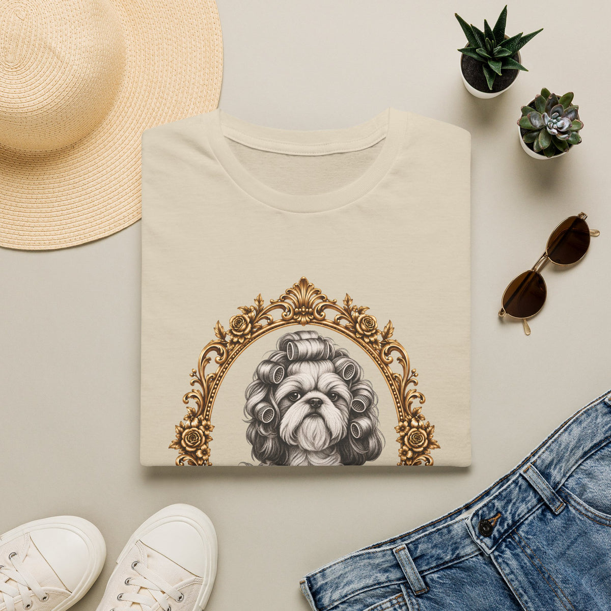 Lady Fluffington – Shih Tzu - Supersoft Unisex T-shirt