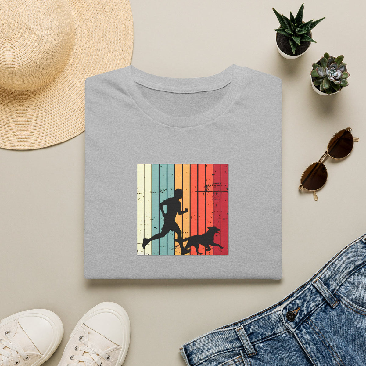Running With My Best Friend –  Supersoft Unisex T-Shirt
