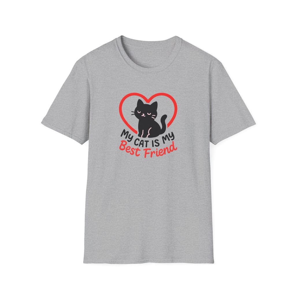 My Cat Is My Best Friend Cat –  Supersoft Unisex T-Shirt