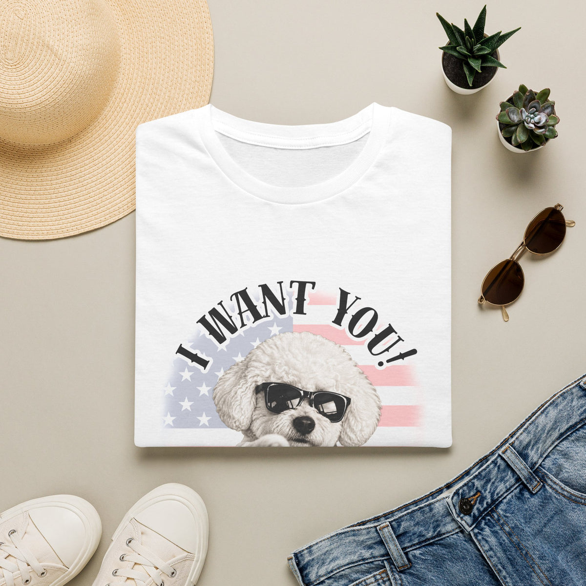 I WANT YOU!...To Drop The Sausage! – Bichon Frise - Supersoft Unisex T-shirt