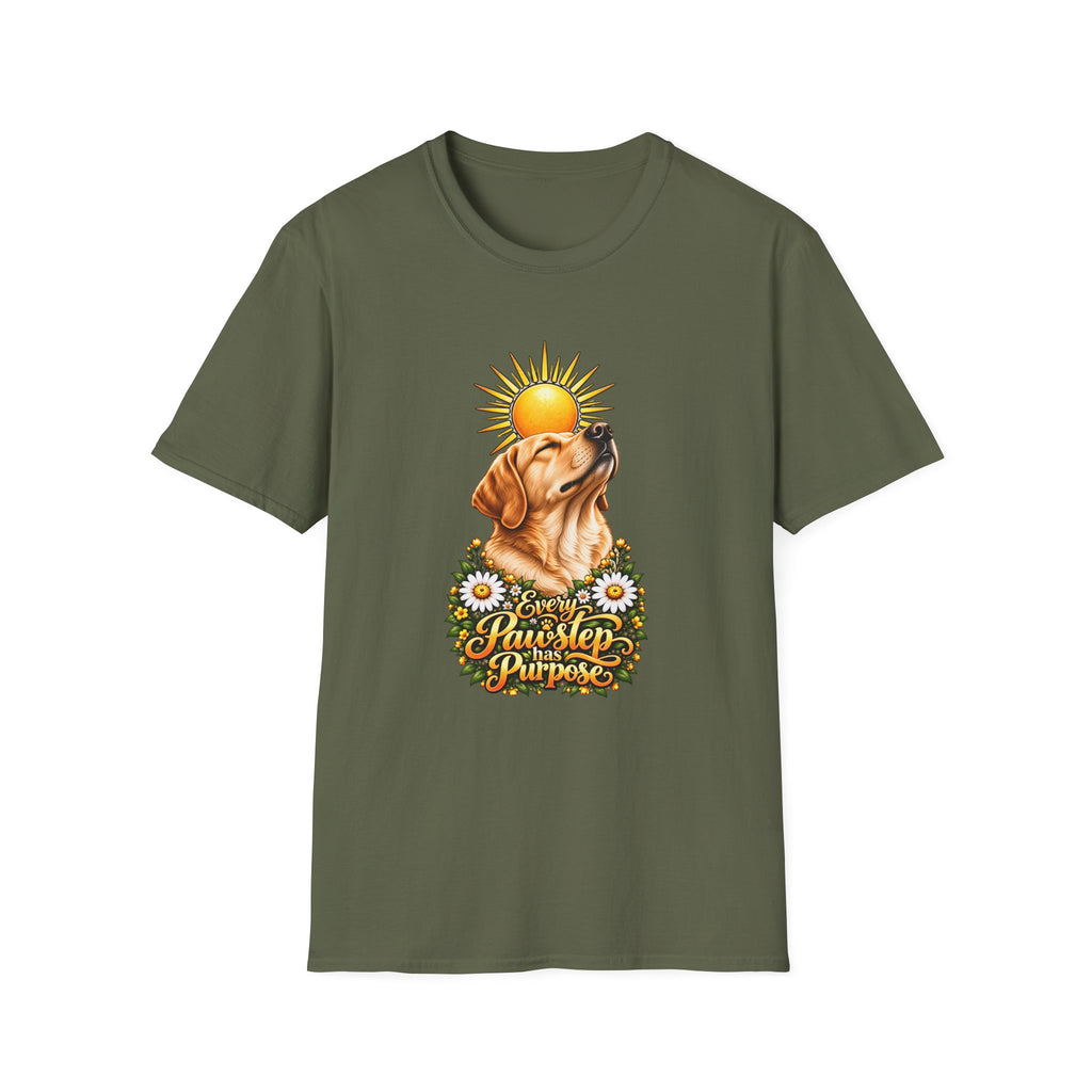 Every Pawstep Has Purpose - Labrador - Supersoft Unisex T-shirt