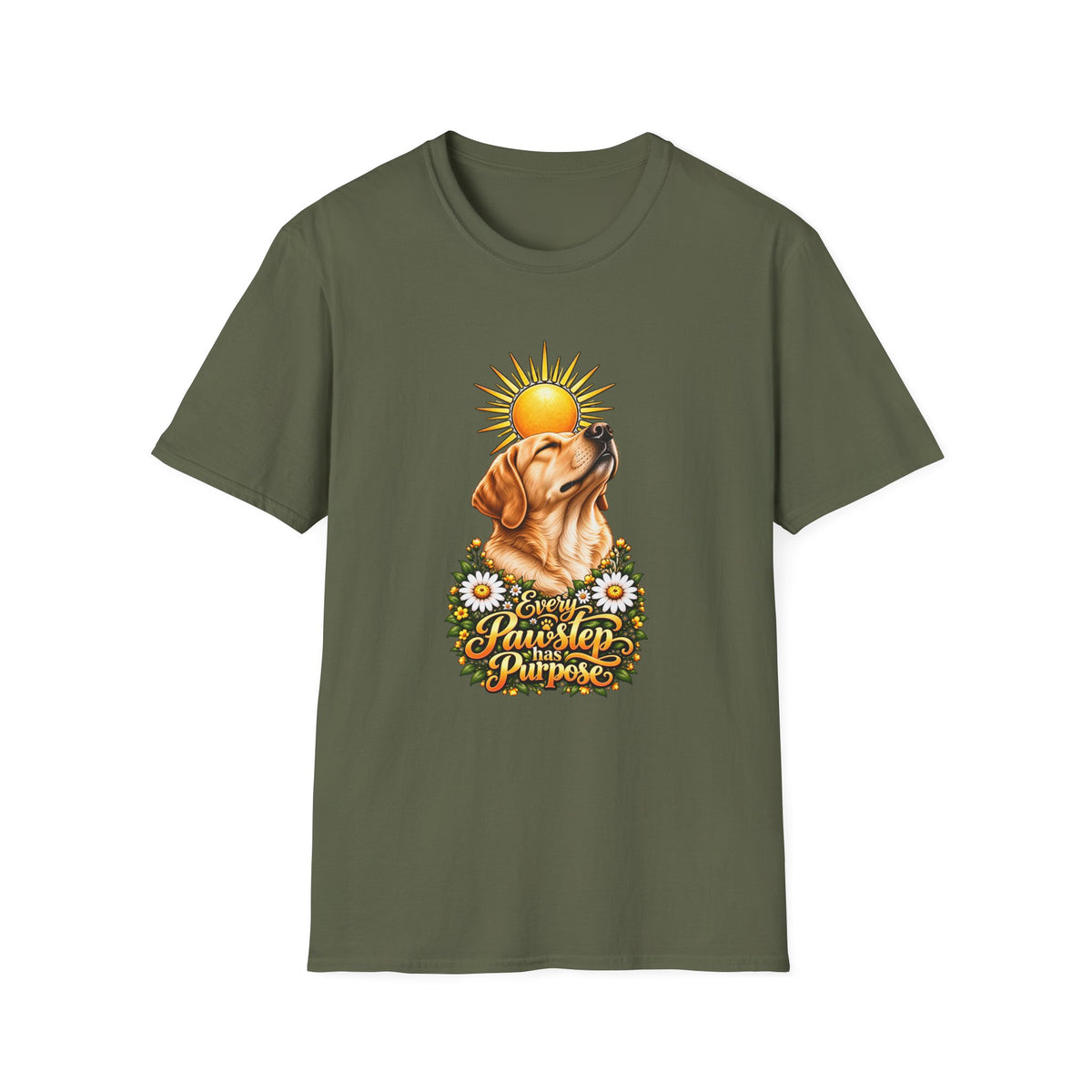 Every Pawstep Has Purpose - Labrador - Supersoft Unisex T-shirt