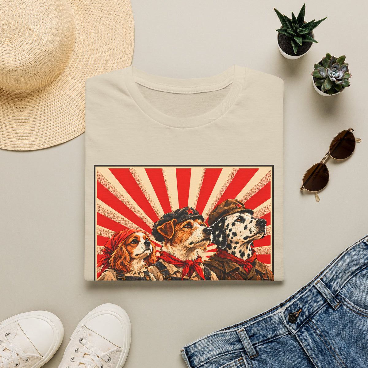Bark Harder, Comrade! – The Canine Revolution - Supersoft Unisex T-shirt