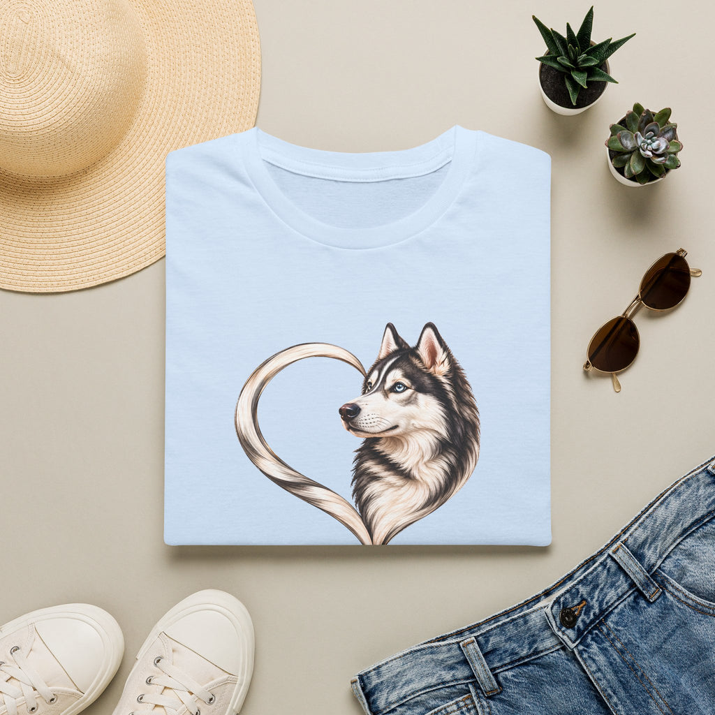 A Heart of Love – Siberian Husky - Supersoft Unisex T-shirt