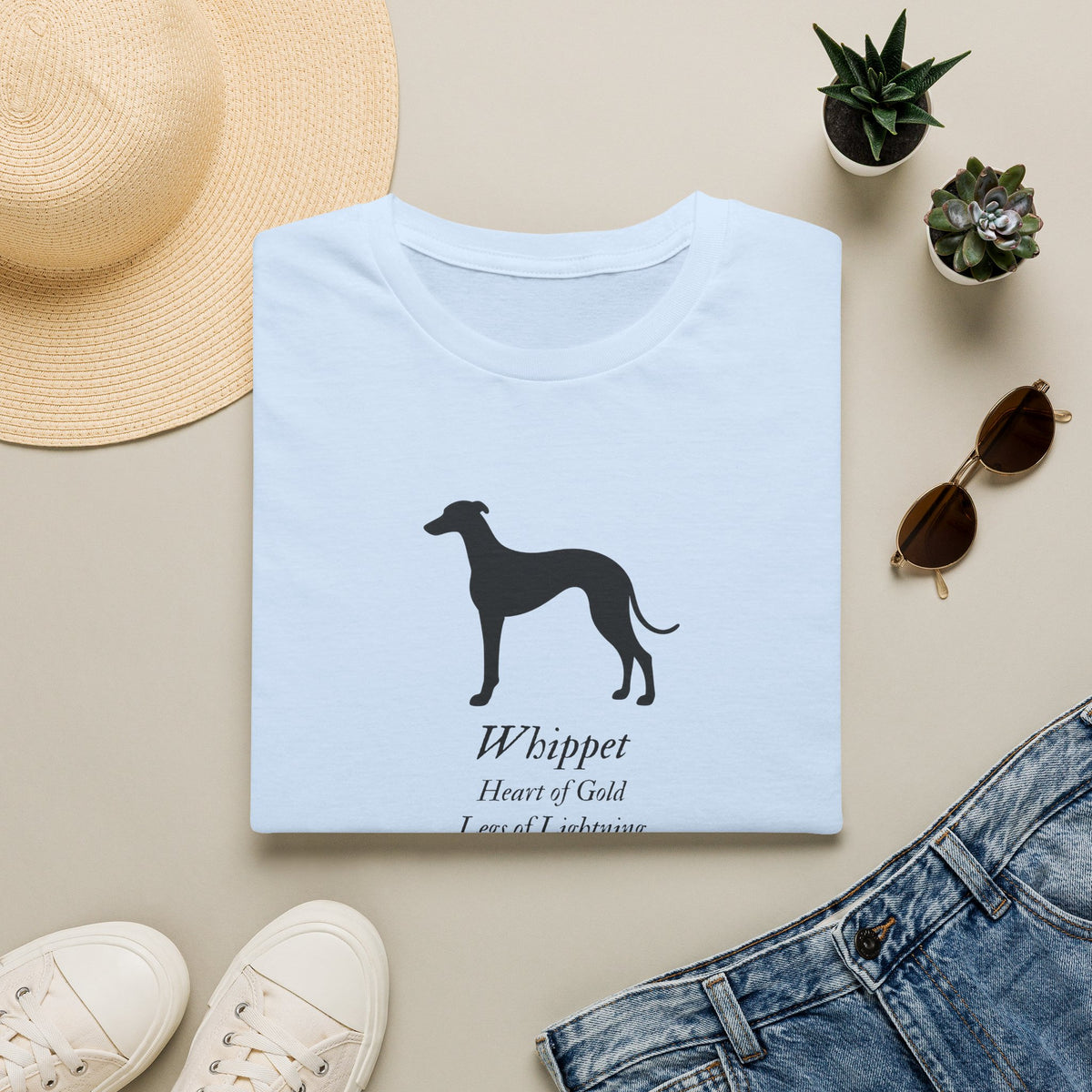 Heart of a Lion - Whippet – Supersoft Unisex T-Shirt