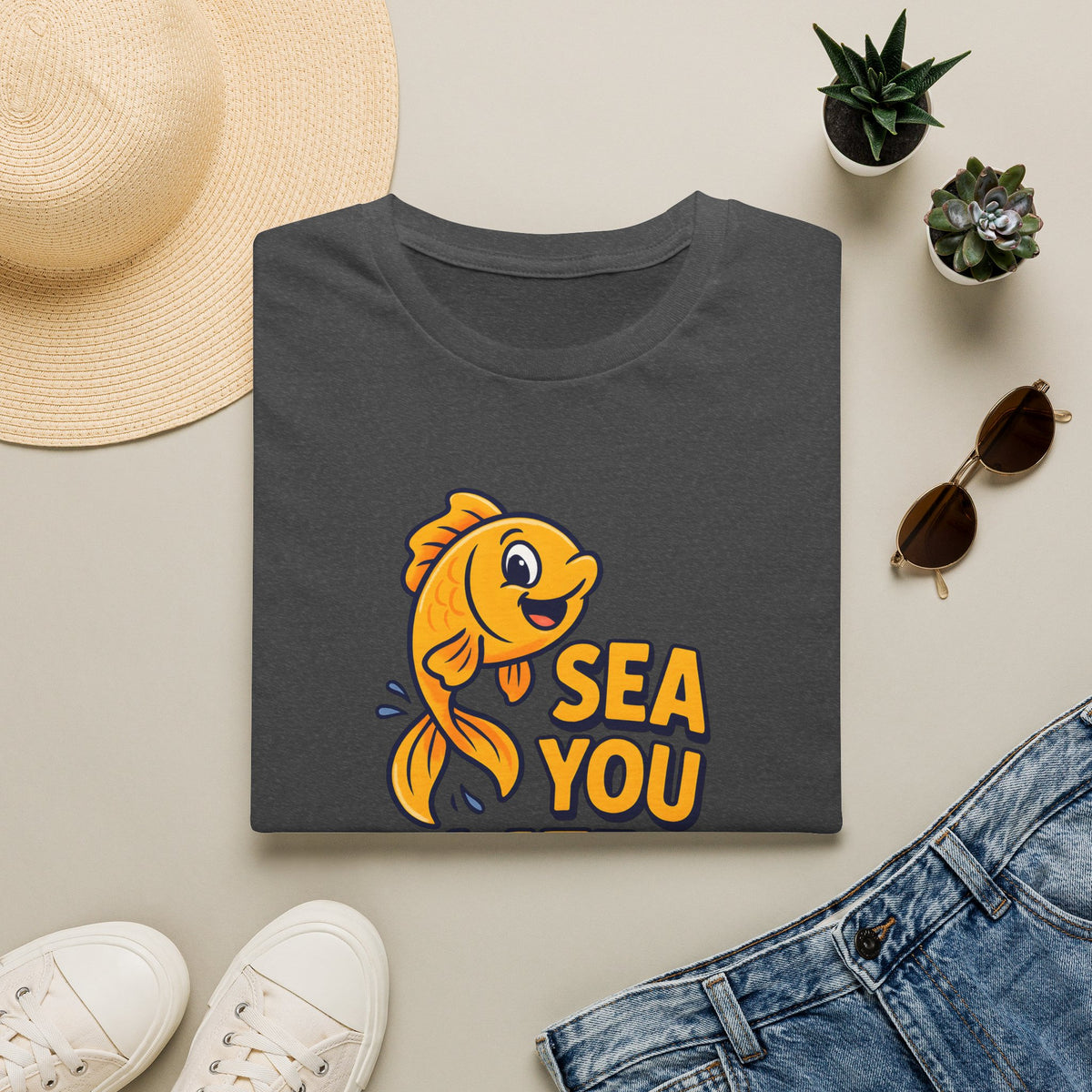 Sea You Later Fish –  Supersoft Unisex T-Shirt