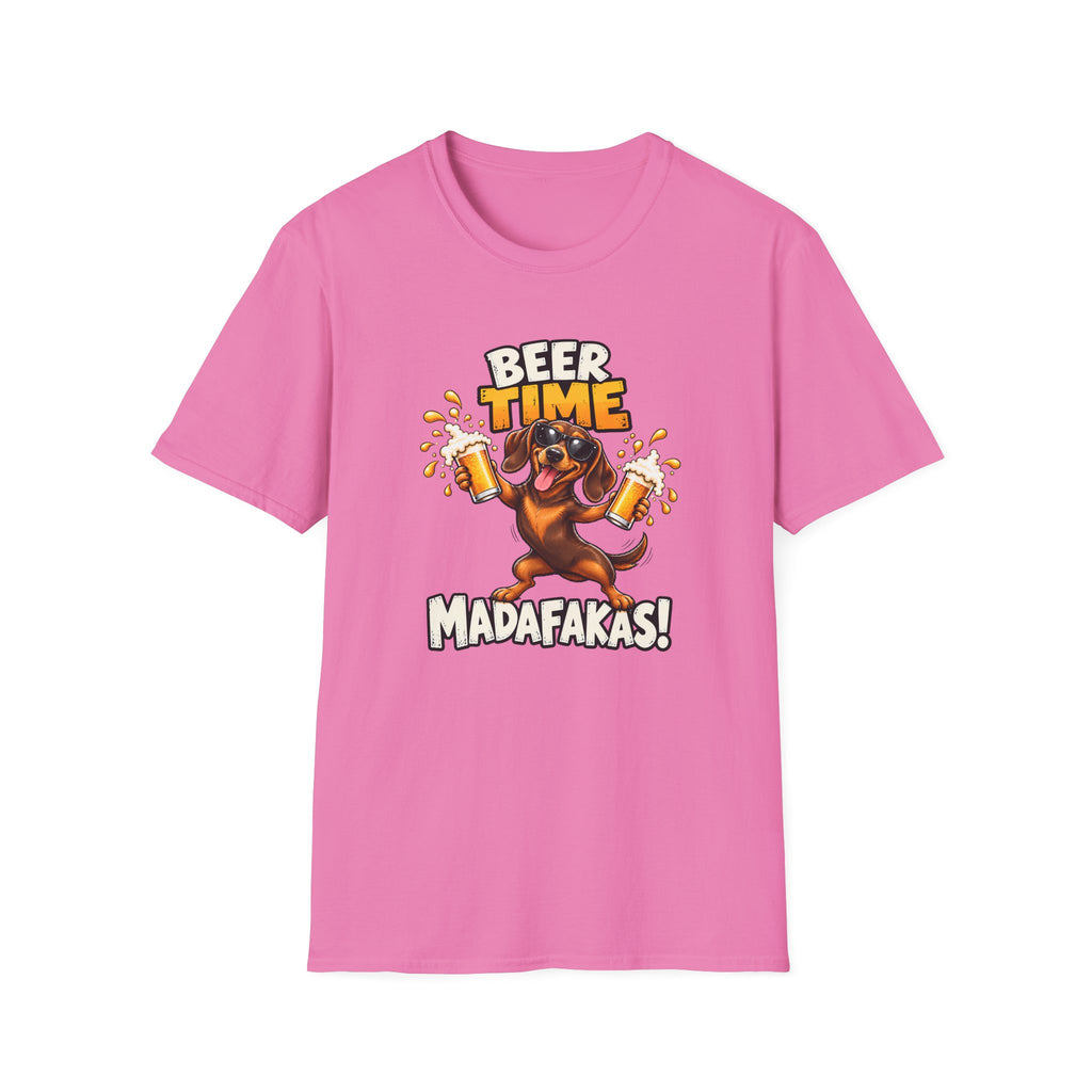 Beer Time, Madafakas! – Dachshund - Supersoft Unisex T-shirt