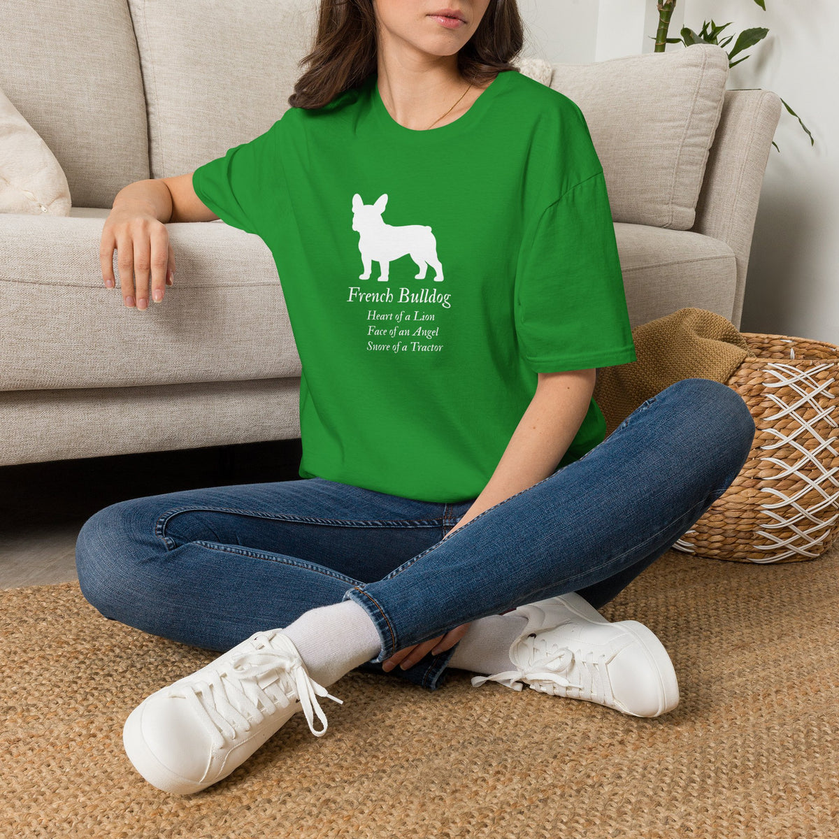 Heart of a Lion - French Bulldog – Supersoft Unisex T-Shirt