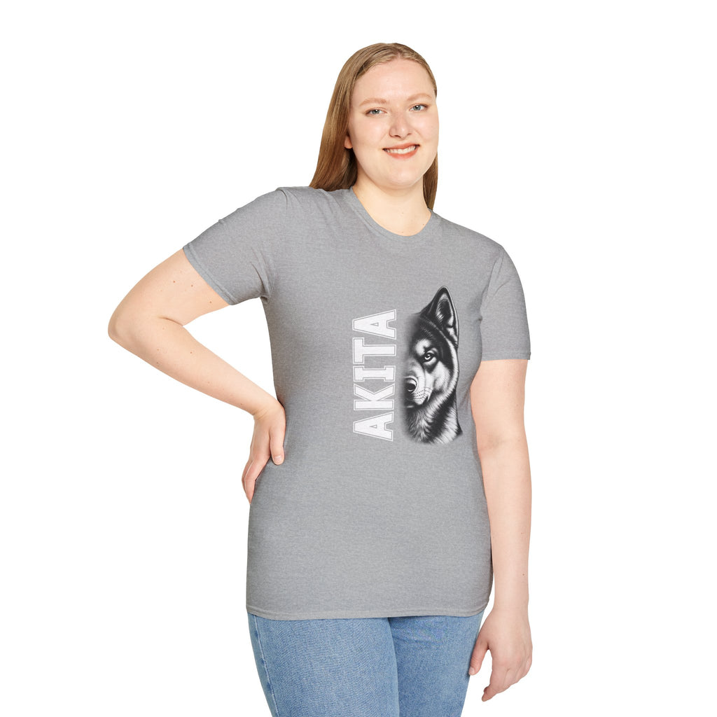 Akita On Duty - Supersoft Unisex T-shirt