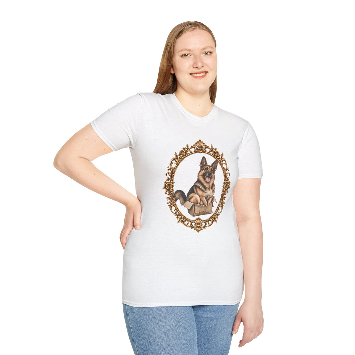 Lord Boxington of the Cardboard Castle – German Shepherd - Supersoft Unisex T-shirt