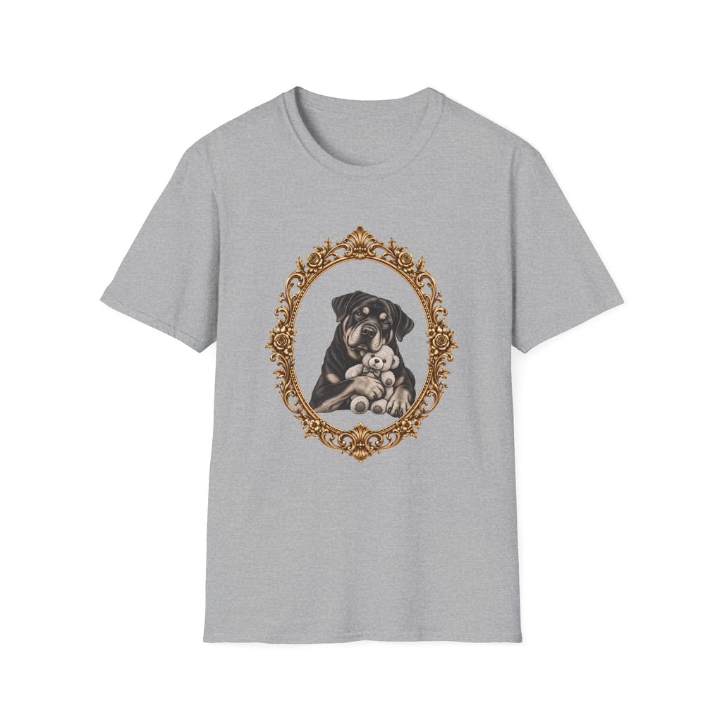 The Gentle Giant – Rottweiler & Teddy Bear - Supersoft Unisex T-shirt