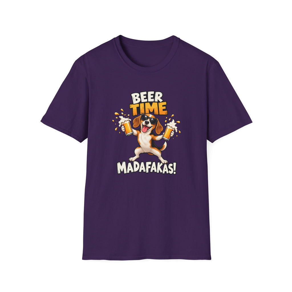 Beer Time, Madafakas! – Beagle - Supersoft Unisex T-shirt