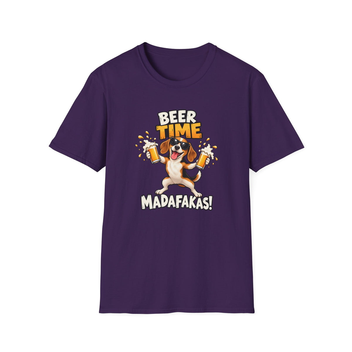 Beer Time, Madafakas! – Beagle - Supersoft Unisex T-shirt
