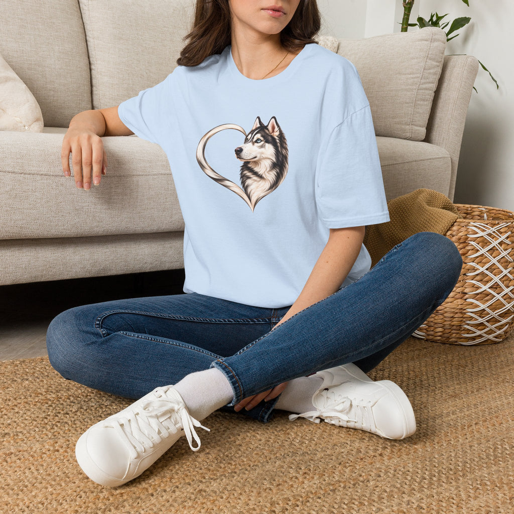 A Heart of Love – Siberian Husky - Supersoft Unisex T-shirt