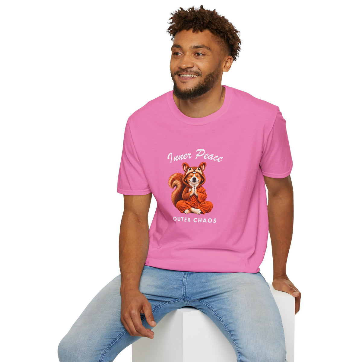 Good Boy's Guide to Enlightenment – Inner Peace, Outer Chaos –  Supersoft Unisex T-Shirt