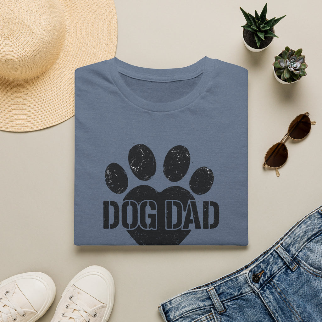 Dog Dad Paw Print –  Supersoft Unisex T-Shirt