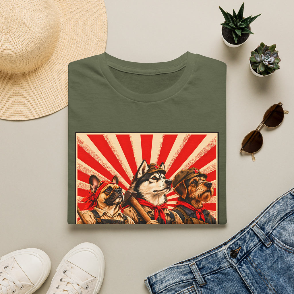 The Pawletariat Shall Rise! – The Great Canine Workers' Uprising - Supersoft Unisex T-shirt