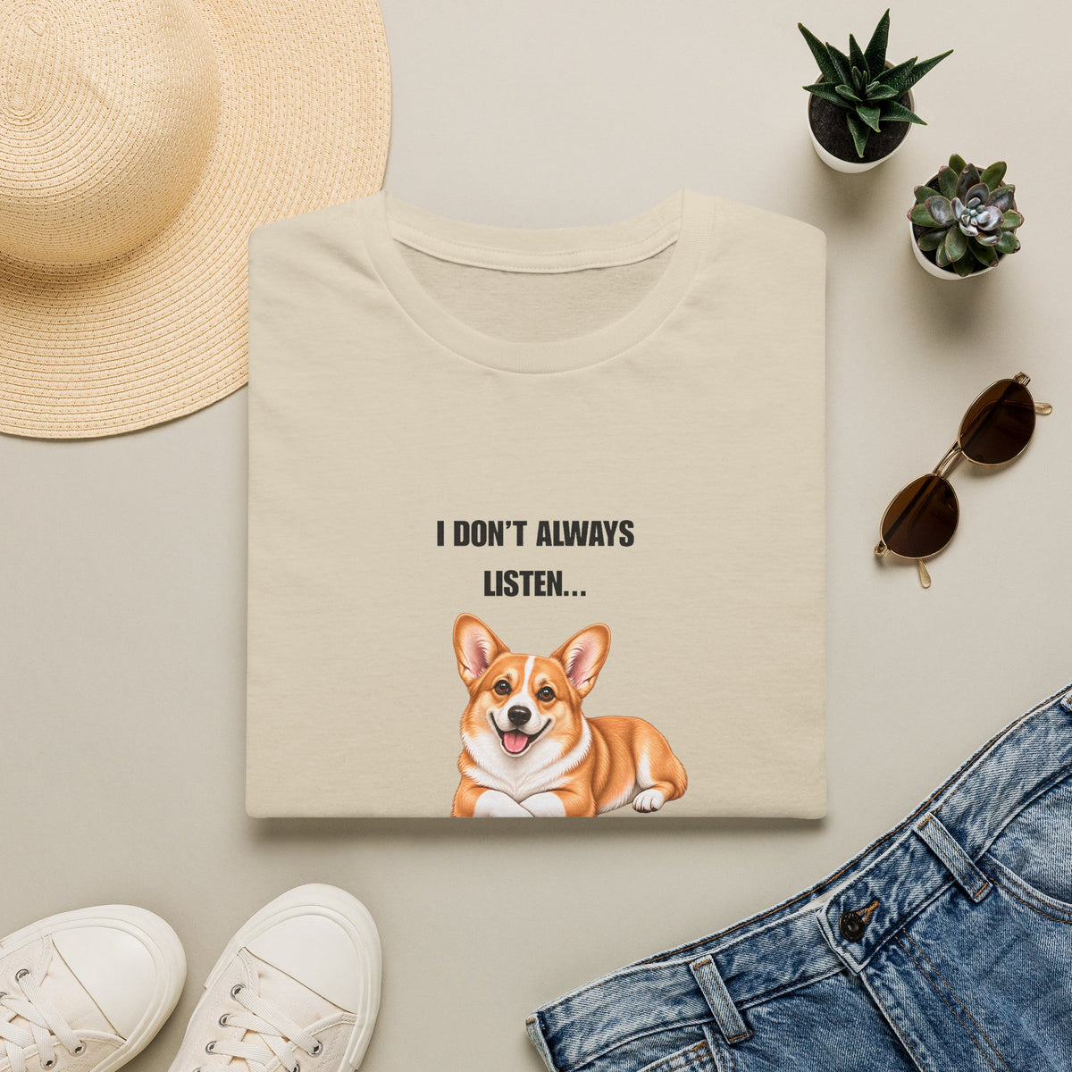 I Don’t Always Listen...But When I Do, I’m Asleep - Corgi Supersoft Unisex T-Shirt