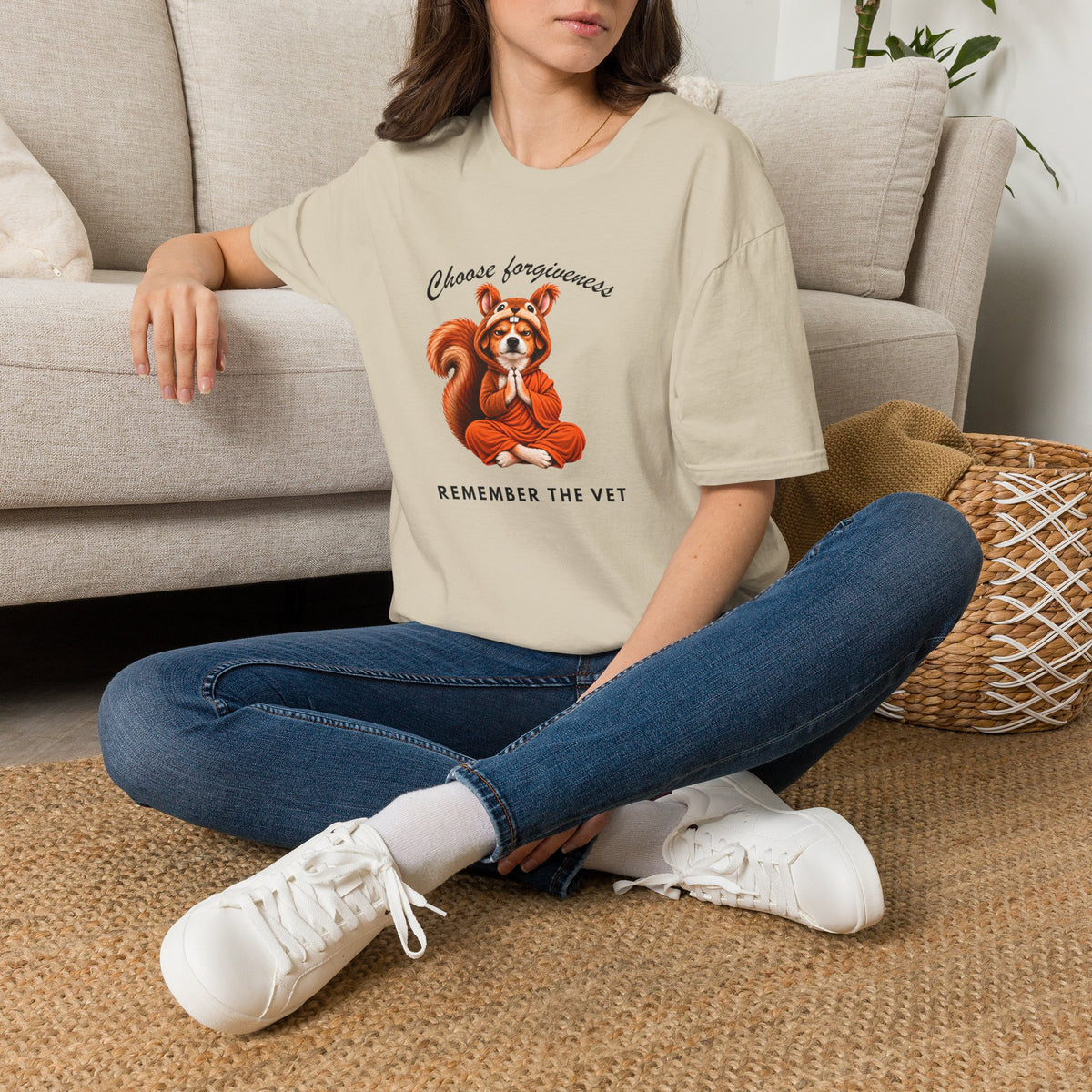Good Boy's Guide to Enlightenment – Choose Forgiveness, Remember the Vet –  Supersoft Unisex T-Shirt