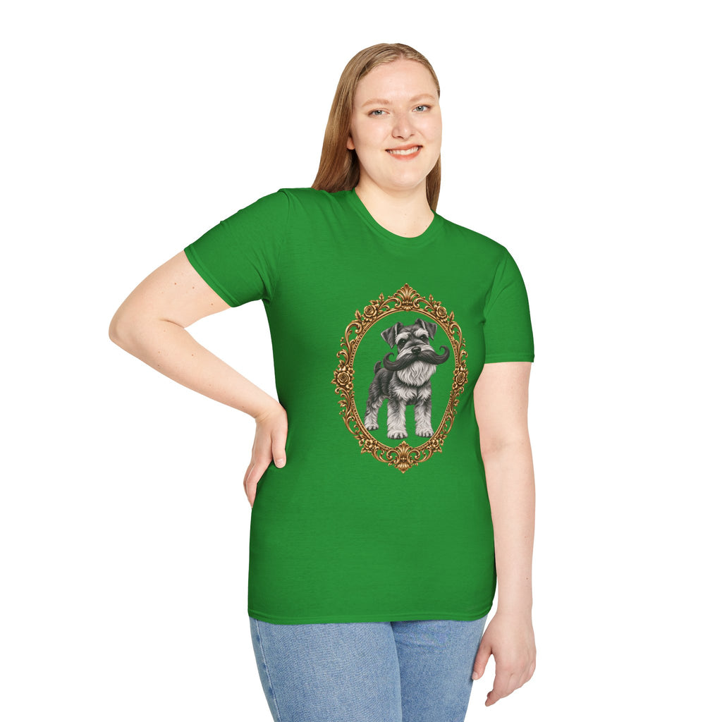 The Distinguished Sir Reginald Whiskers – Miniature Schnauzer - Supersoft Unisex T-shirt