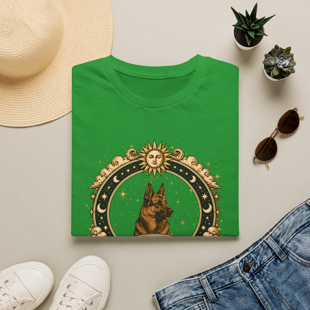 Zodiac Aquarius German Shepherd - Dog Horoscope Star Sign - Supersoft Unisex Funny T-shirt