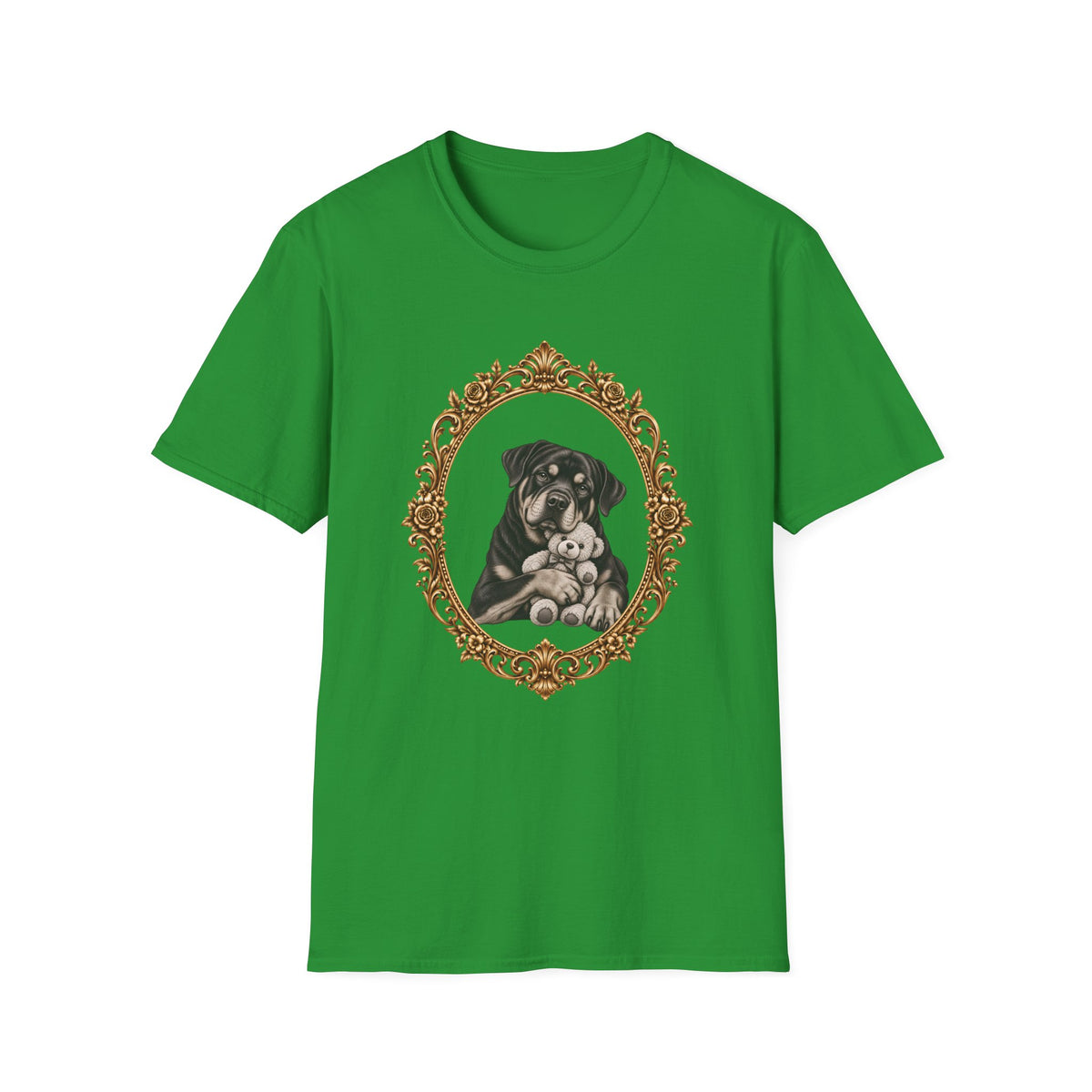 The Gentle Giant – Rottweiler & Teddy Bear - Supersoft Unisex T-shirt