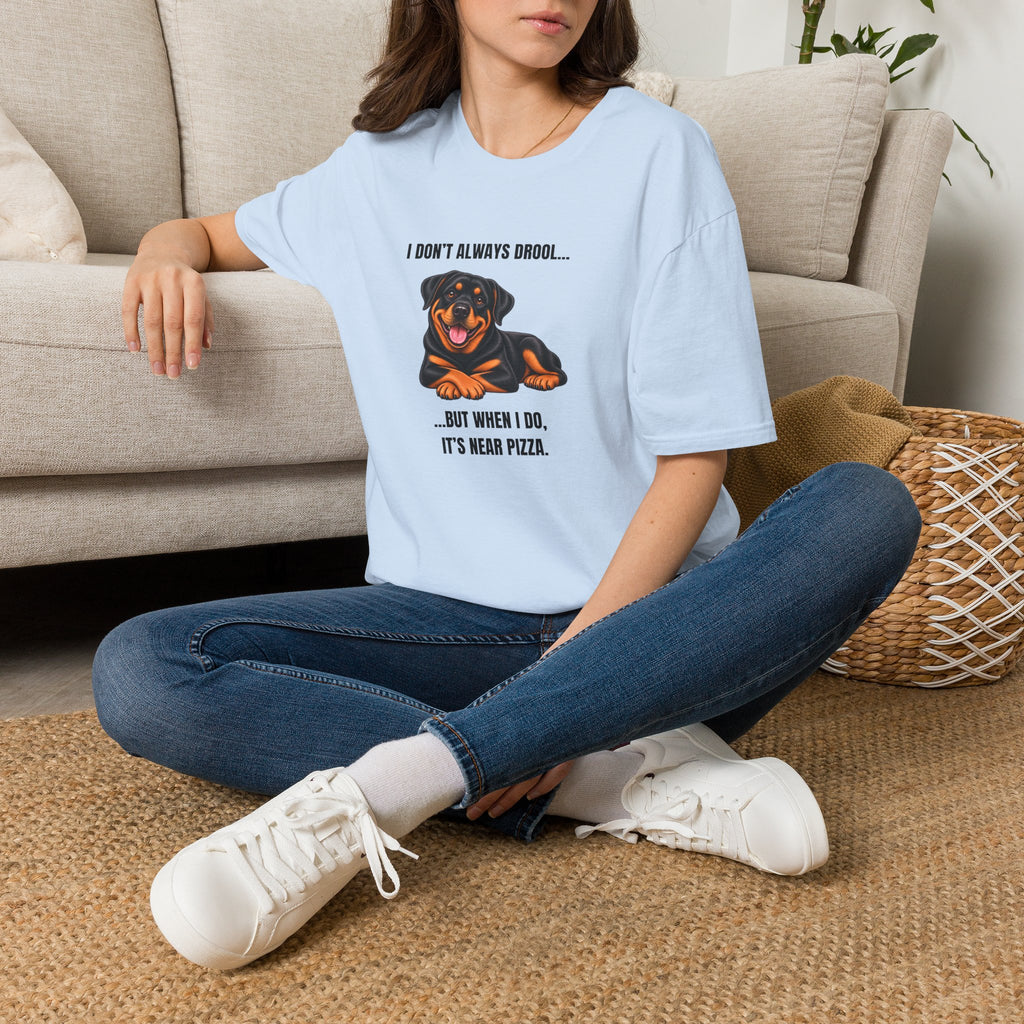 I Don’t Always Drool...But When I Do, It’s Near Pizza - Rottweiler Supersoft Unisex T-Shirt