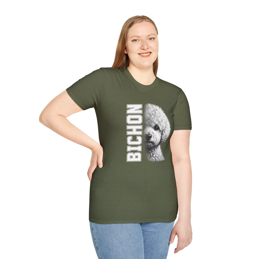 Bichon Frise On Duty - Supersoft Unisex T-shirt