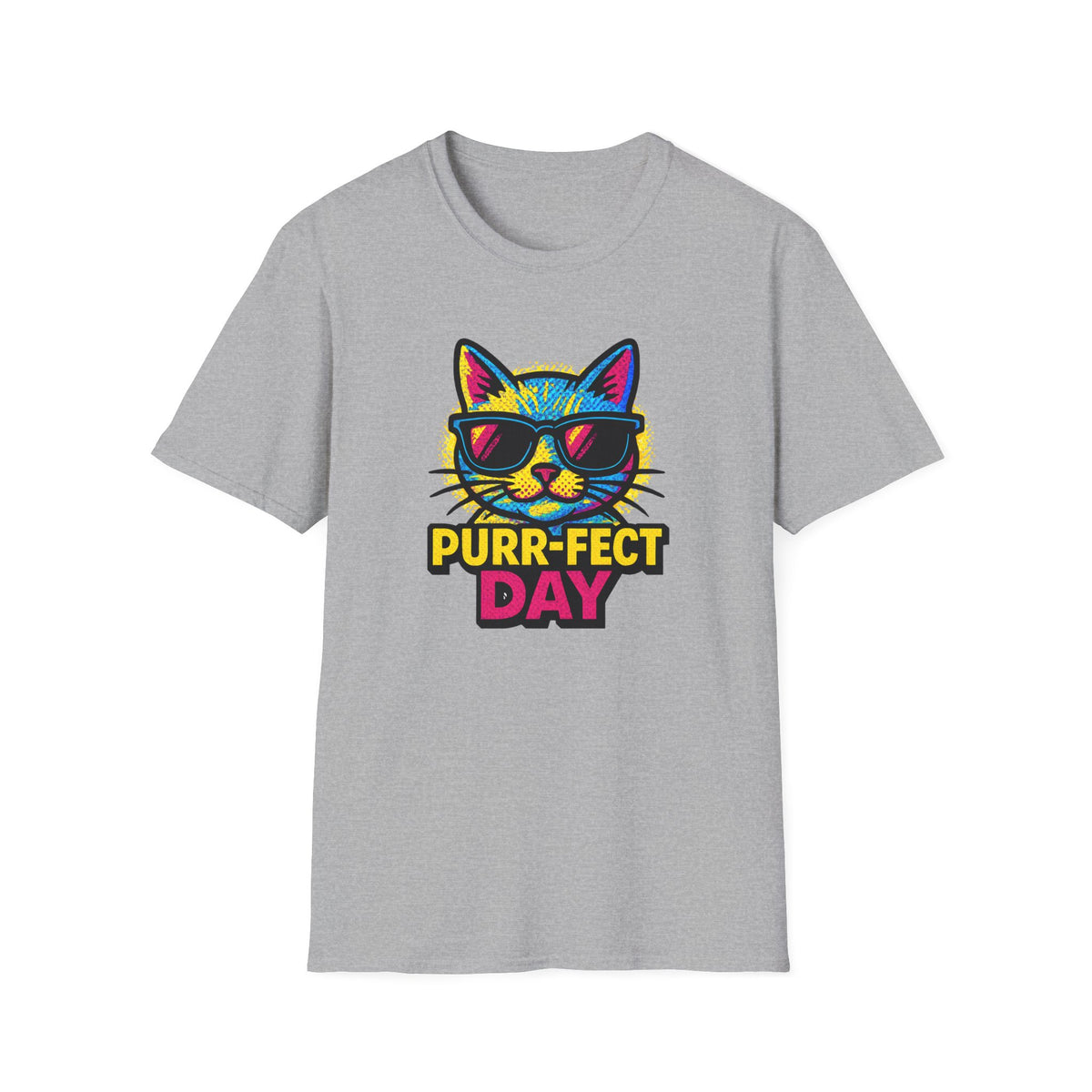 Purr-Fect Day Cat –  Supersoft Unisex T-Shirt