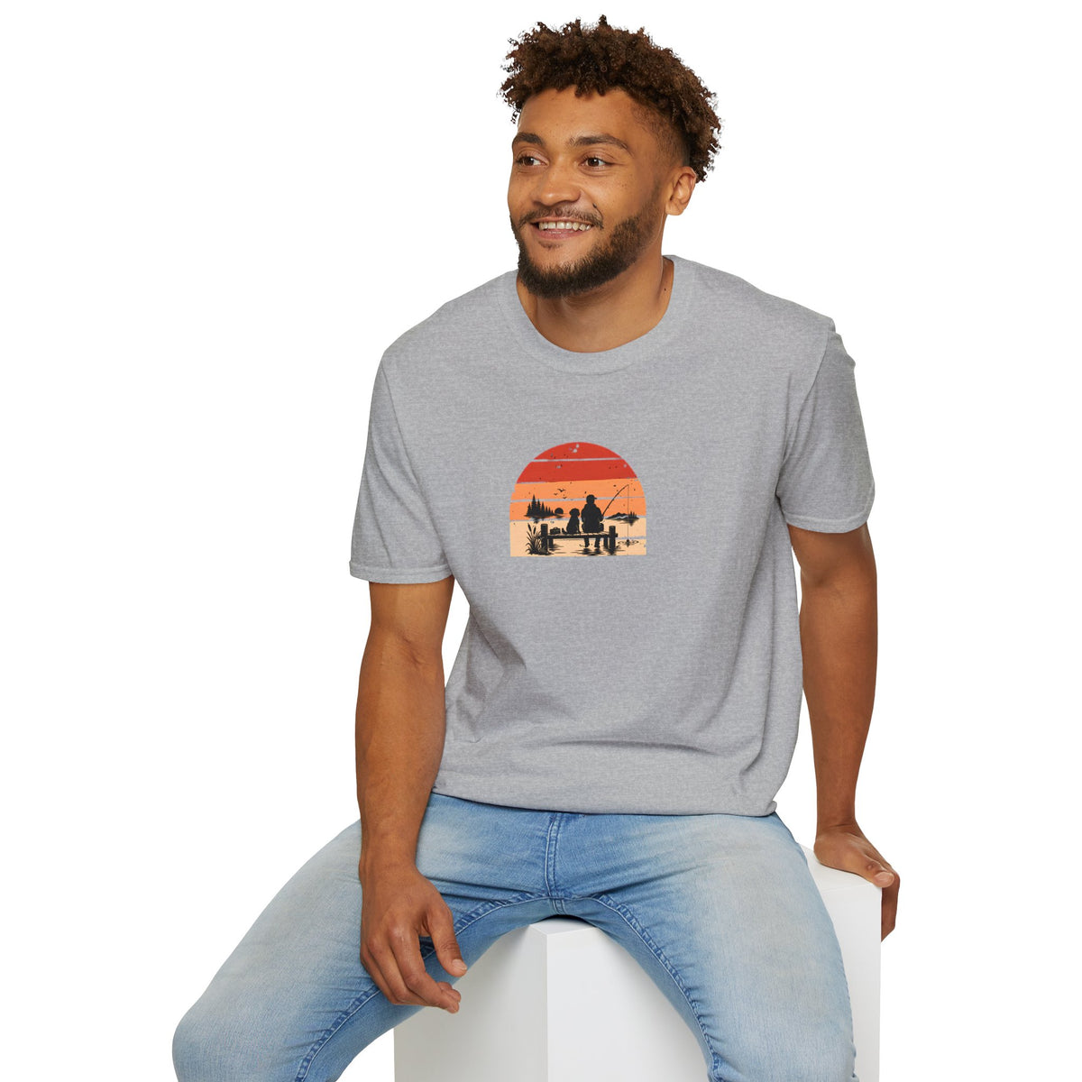 Gone Fishing…Brought the Dog –  Supersoft Unisex T-Shirt
