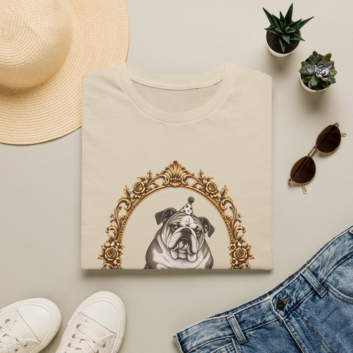 The Reluctant Party Animal – British Bulldog - Supersoft Unisex T-shirt