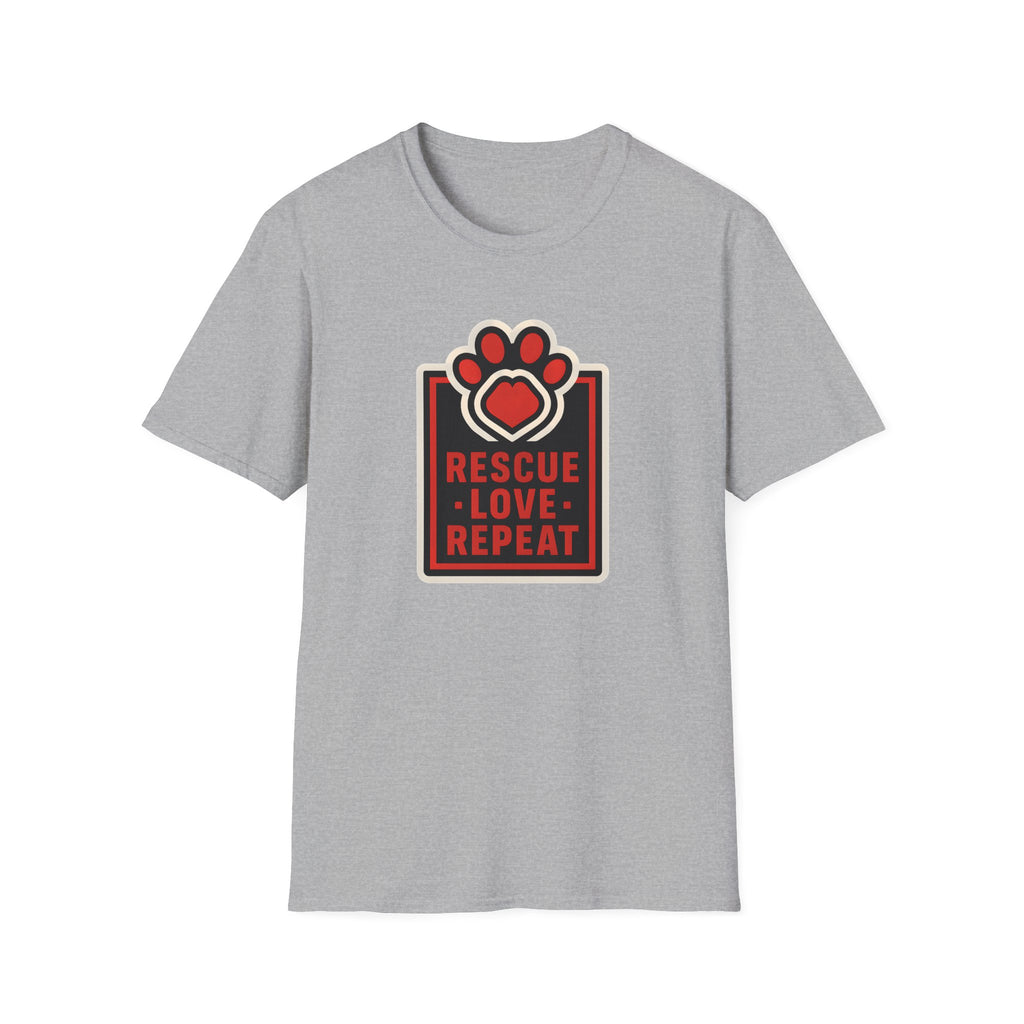 Rescue Love Repeat –  Supersoft Unisex T-Shirt