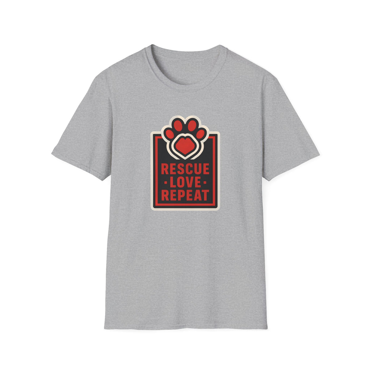 Rescue Love Repeat –  Supersoft Unisex T-Shirt