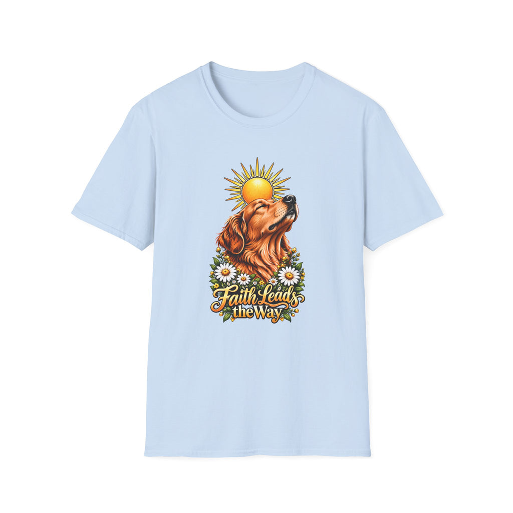 Faith Leads the Way - Golden Retriever - Supersoft Unisex T-shirt