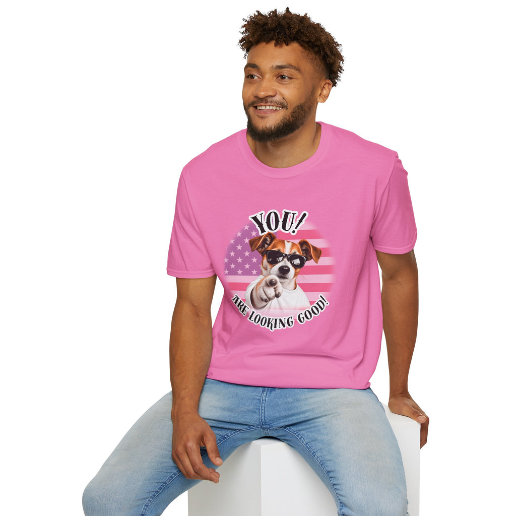 YOU!...Are Looking Good! – Jack Russell - Supersoft Unisex T-shirt