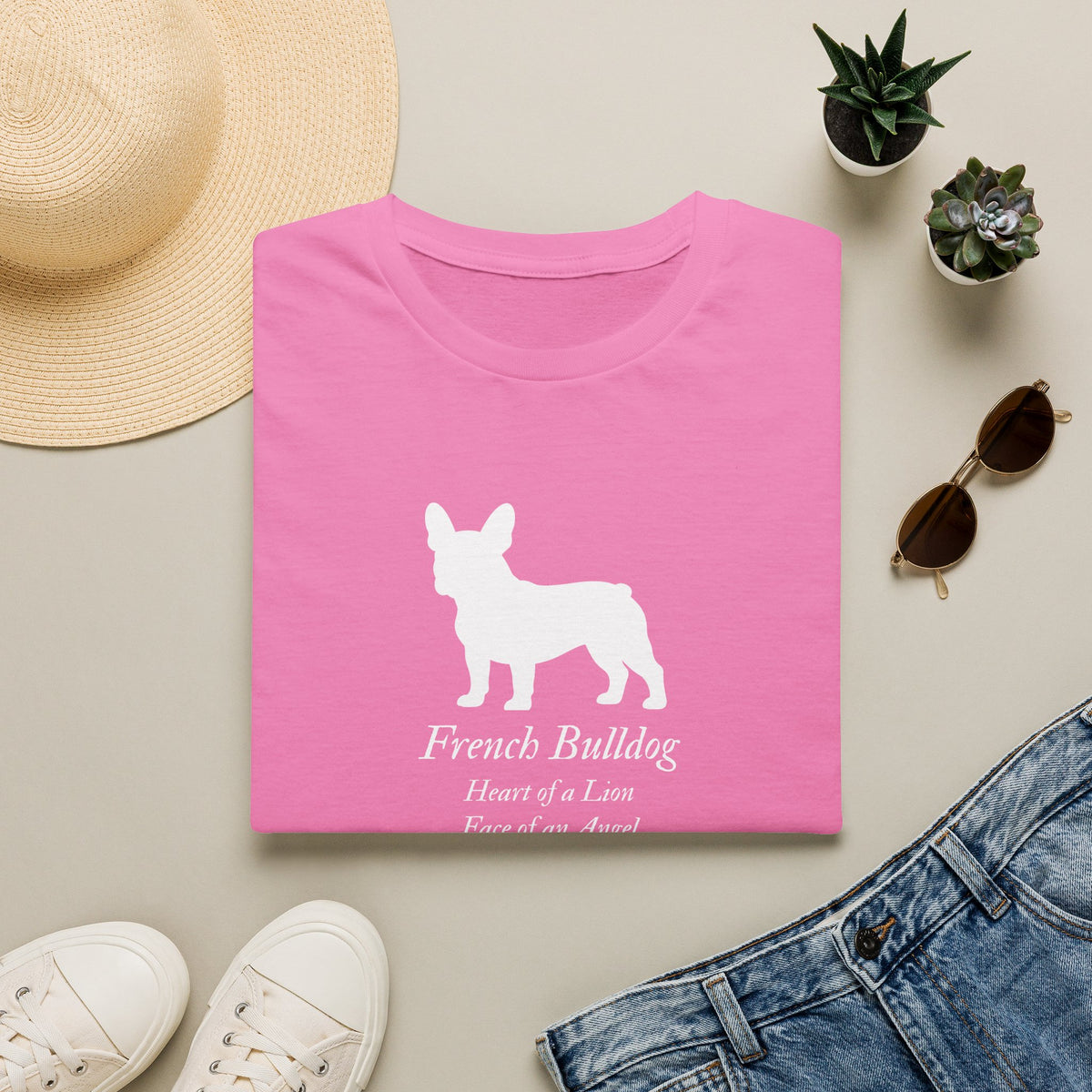 Heart of a Lion - French Bulldog – Supersoft Unisex T-Shirt