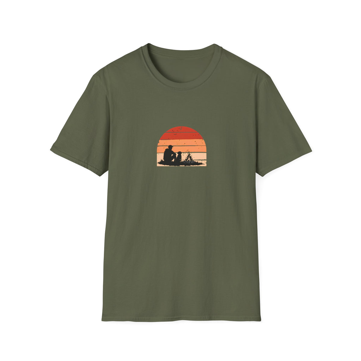 Campfire, Dog & Absolutely Nowhere Else to Be –  Supersoft Unisex T-Shirt