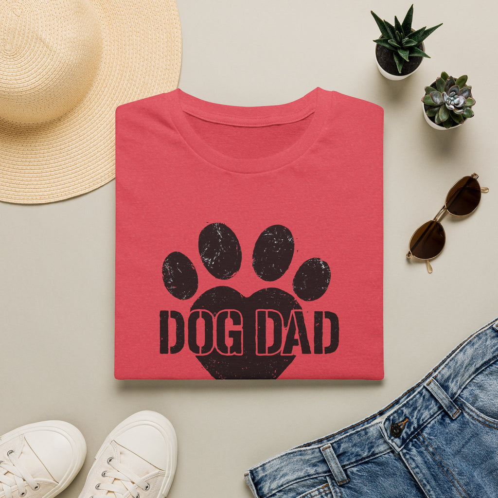 Dog Dad Paw Print –  Supersoft Unisex T-Shirt