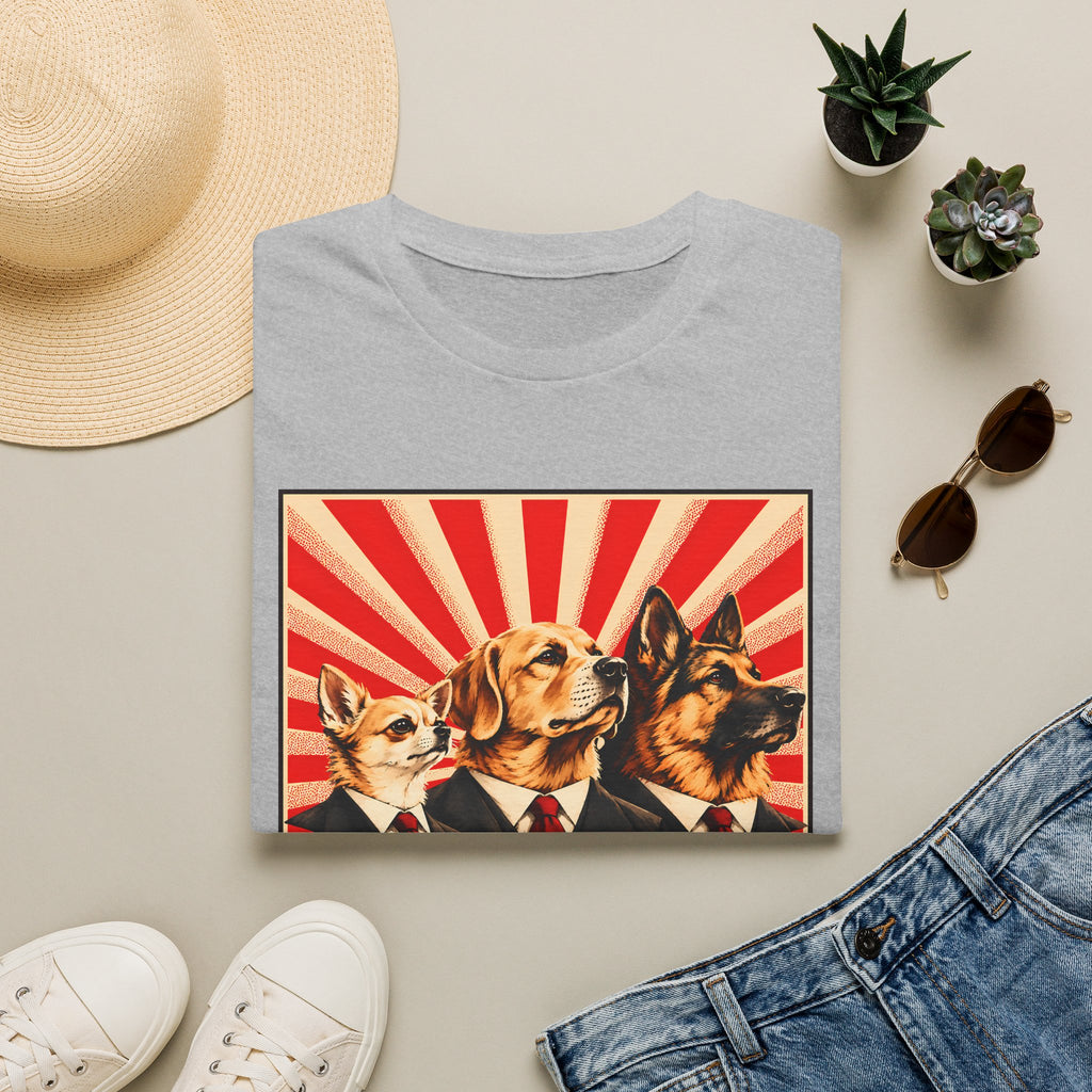 The Pawletariat Shall Rise! – United We Bark, Divided We Beg! - Supersoft Unisex T-shirt