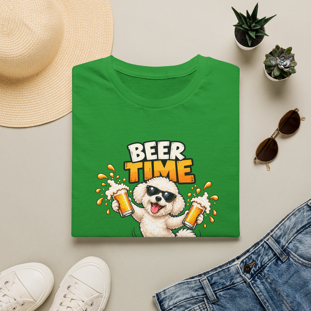 Beer Time, Madafakas! – Bichon Frise - Supersoft Unisex T-shirt